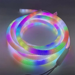 แถบไฟนีออน LED 360องศาสำหรับตกแต่งคริสต์มาสทำจากซิลิโคน RGB ยืดหยุ่นได้ราคา DC5V ทรงกลม - Product Image 4