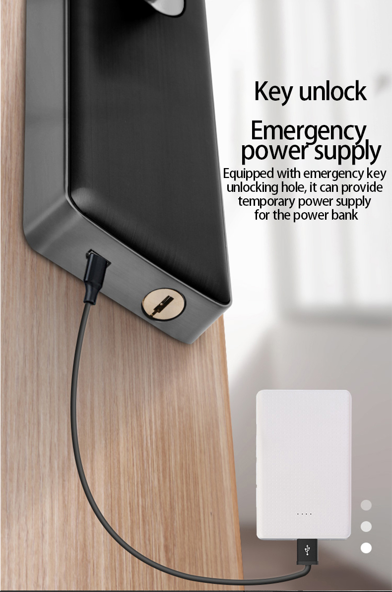 3D face recognition door lock smart finger print locks smart security door  touch screen lock