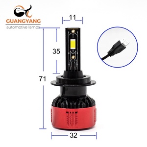 G9 G9 LED สำหรับรถยนต์3570ชิป66วัตต์4000lm 6500K H1 H3 H4 H7 9012 9005 9006พลังงานสูงระบบทำความเย็นแบบโคมไฟอัตโนมัติ - Product Image 6