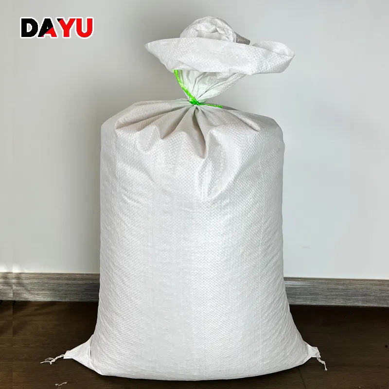 25kg 50 kg sacs tissés en polypropylène blanc 50 kg nouveaux sacs de riz vides à vendre