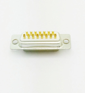 XPB DB-15メスD-Sub精密コネクタ、ワイヤーソルダータイプ、ホワイトグルーシェル、安全なPCB統合に適しています。 - Product Image 1