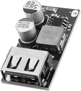 シングルUSB充電コンバータボードDC-DCパワーバックモジュール6V-32V12V24V高速充電QC3.0電子部品 - Product Image 2