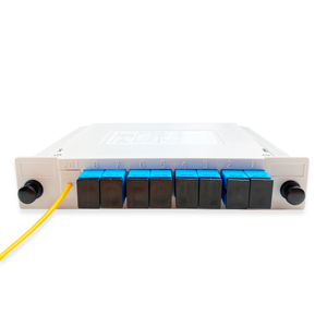 1X8 SC/UPC Cassette PLC <strong>Splitter</strong> <strong>Input</strong> with pigtail <strong>Output</strong> with adapter - Product Image 4