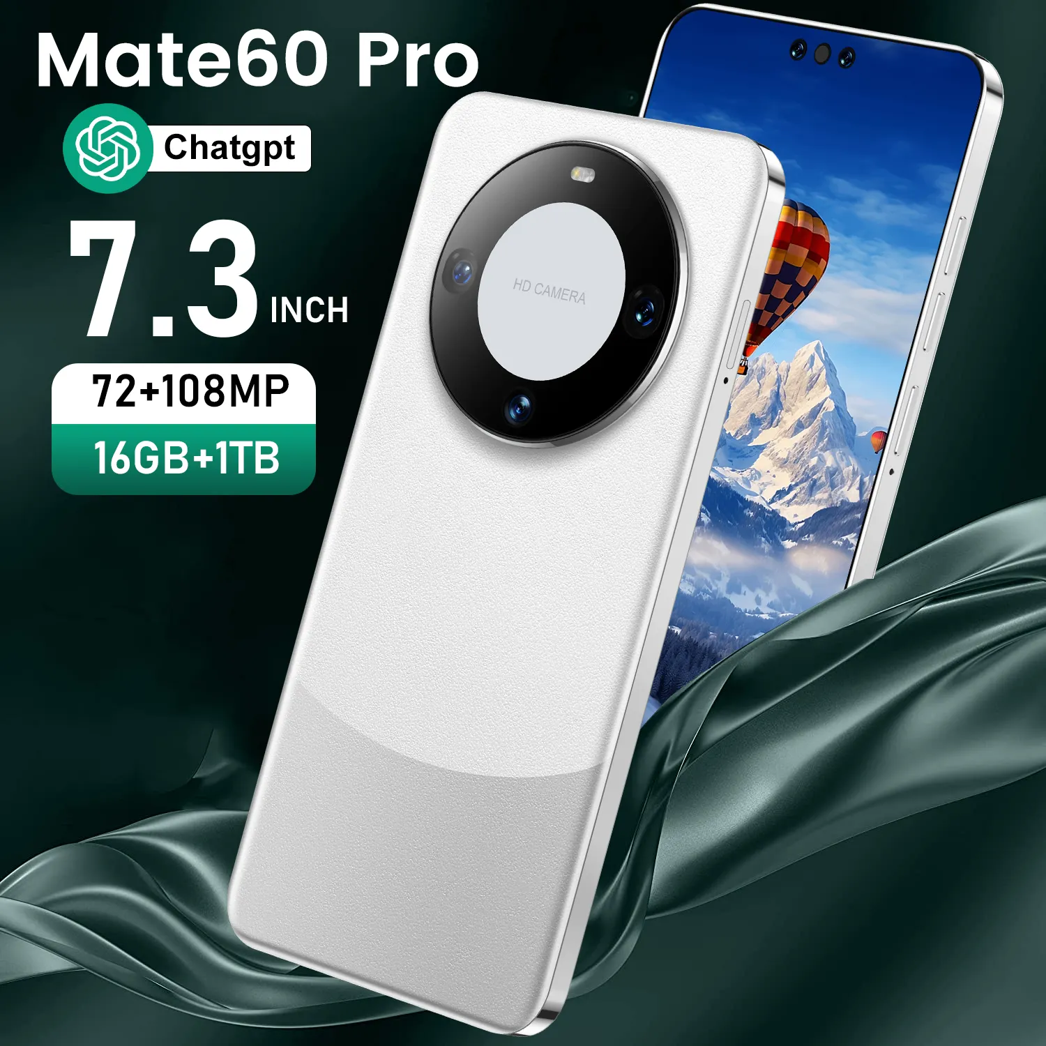 Teléfono inteligente Mate 60 Pro 5G con cámara de 108MP Ventas directas de fábrica Teléfono móvil de alta calidad a un nuevo precio asequible