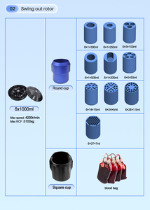 Preço de fábrica 6000rpm Floor Standing Grande Capacidade Refrigerado Centrífuga 6x1000ml <span class=keywords><strong>Blood</strong></span> Bag Centrífuga Máquina Laboratório - Product Image 6