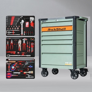 Rockshell可定制钢滚动工具手推车橱柜车库车间工具存储与原始设备制造商工具集 - Product Image 1