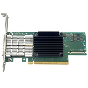 Ethernet ağ arabirim kartı 200 Gb/s çift bağlantı noktalı QSFP56 PCIe 4.0 X16 ConnectX-6 VPI ağ kartı NVIDIA MCX653106A-HDAT - Product Image 1
