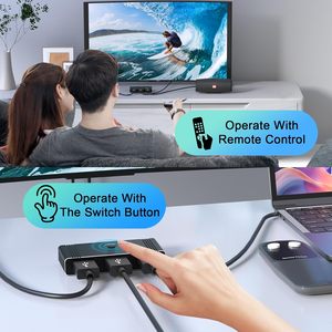 High-Definition <strong>Switch</strong> <strong>HDMI</strong> 8k 60Hz 1 in 2 Out <strong>HDMI</strong> 2.1 Bidirectional 40M Transmission with Power Indicator Light - Product Image 4