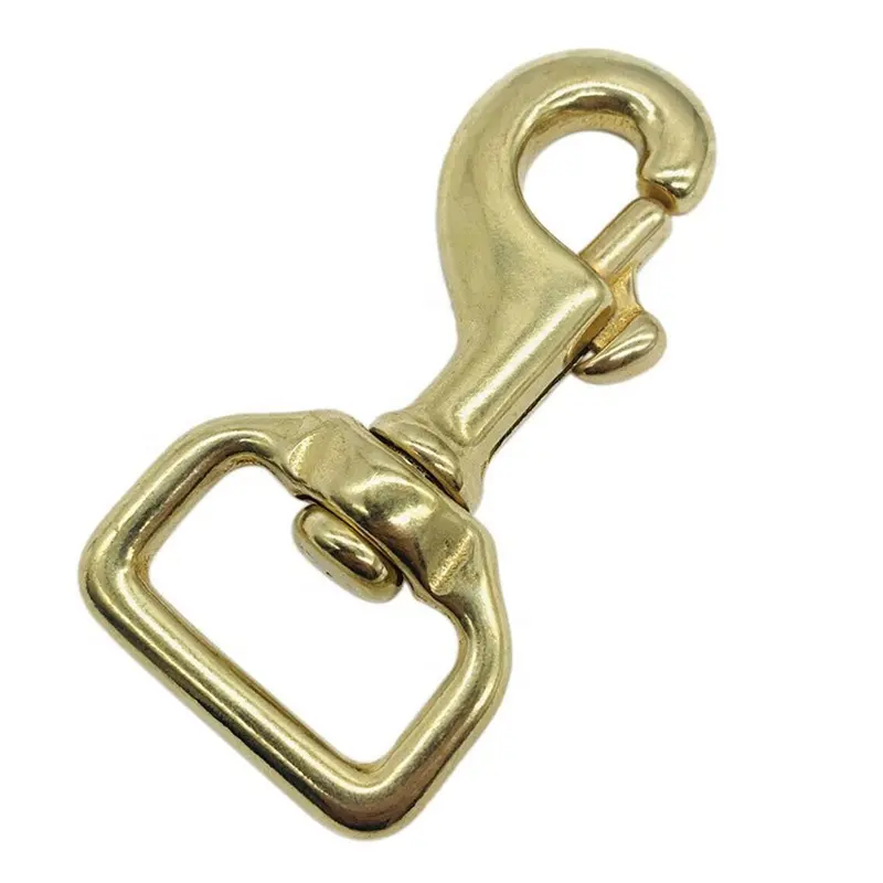 Metalen Karabijnhaak Draaibare Karabijnhaak Mode Massief Messing Met D Ring Tas Clip Swivel Voor Handtas Hondenriem Fitting