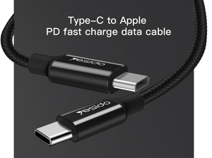 Pd 2.4A naylon örgülü cep telefon veri kablosu hattı yeni hızlı şarj C tipi mobil veri kablosu - Product Image 4