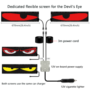 Scrolling Advertising LED Flexible USB LED Store Sign App-Steuerung Benutzer definierte Text muster Animation Programmier bare LED-Anzeige für Auto - Product Image 2