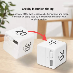 Cube Countdown Timer 60 Minuten Digital Study Timer für Kinder Umwelt freundlich Google Time Management Kitchen Flip Timer zum Kochen