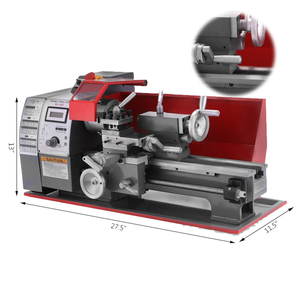 SIHAO Mini Metal Cnc Torno Máquina Motorizada Metalurgia DIY Herramienta de Madera para Uso Doméstico con CE - Product Image 1
