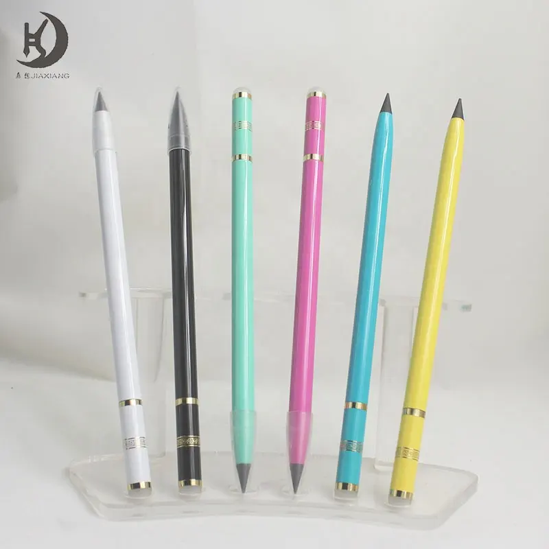 Materiale scolastico matita da disegno ecologica sostenibile matita infinita logo personalizzato matita metallica eterna
