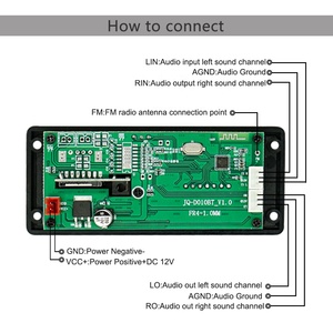 12V Reproductor mp3BluetoothデコーダーボードBluetoothモジュール - Product Image 2