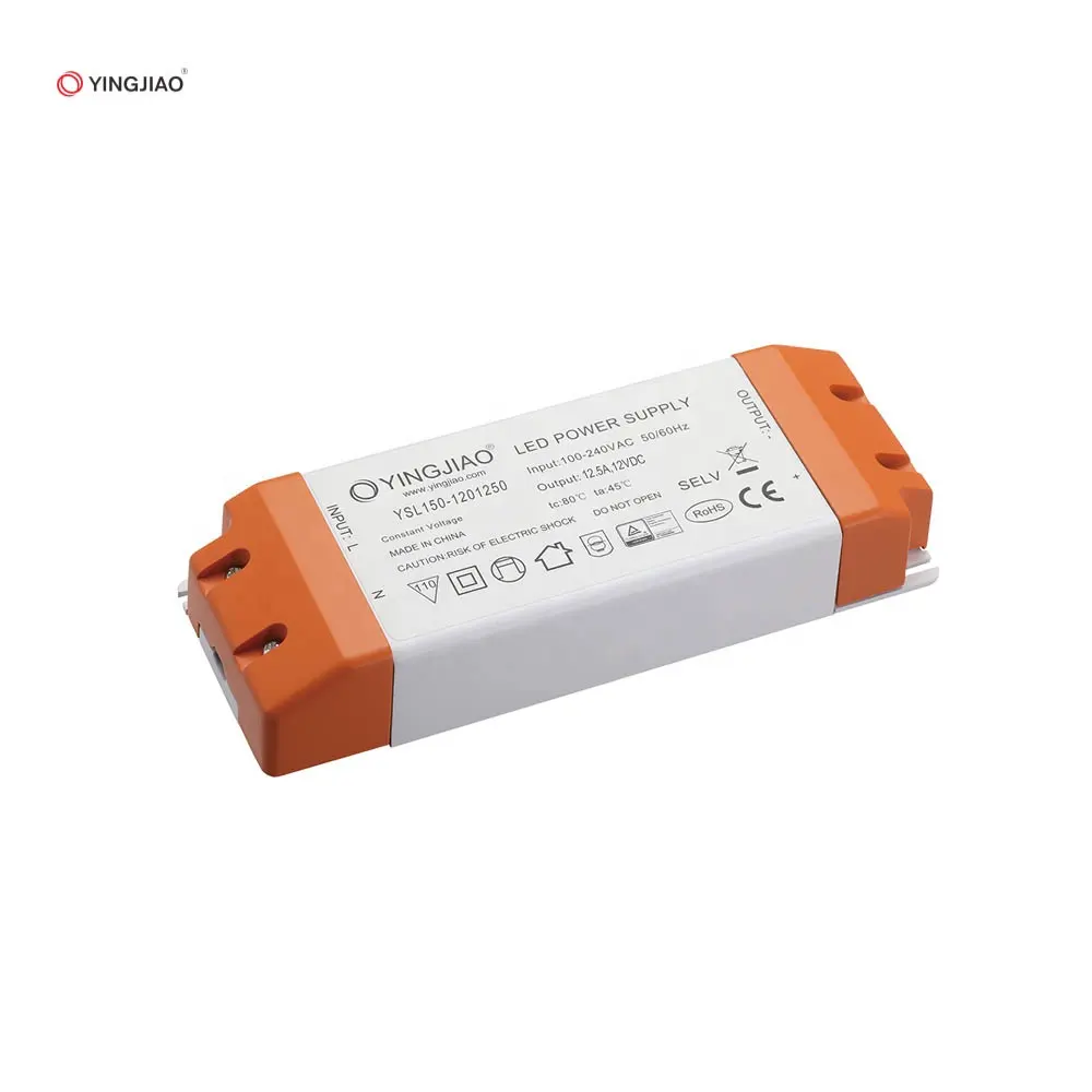 Yingjiao 입력 100-120V AC 트라이 악 디밍 가능 100W 정전압 12V 24V 36V 48V LED 전원 공급 장치