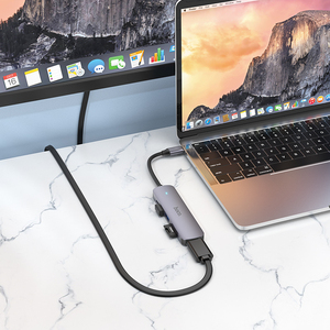 1 HUB HB28 tip-c çok fonksiyonlu dönüştürücü (HDTV + USB3.0 + USB2.0 + SD + <span class=keywords><strong>TF</strong></span> + PD)
