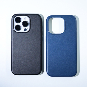 定制免费样品官方纳帕图案5色专用聚氨酯皮革手机外壳，适用于iPhone 13 15 Pro Max - Product Image 1