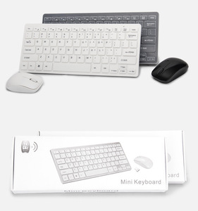 Miniteclado inalámbrico ligero y ratón, Combo para Mac, Android, Windows, tableta y PC