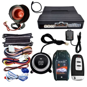 Smart LCD Remote <strong>Start</strong> PKE Easy-to-<strong>Install</strong> Keyless Entry Car Alarm with Engine <strong>Push</strong>-Stop <strong>Button</strong> Remote Ignition Control - Product Image 1