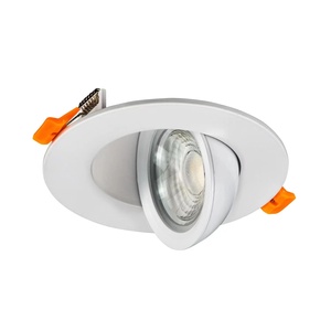 J T24 listelenen tavan gömme spot 4 inç 9W Dim sıcak anti-parlama LED Gimbal Downlight j-box hızlı konnektörleri ile - Product Image 3