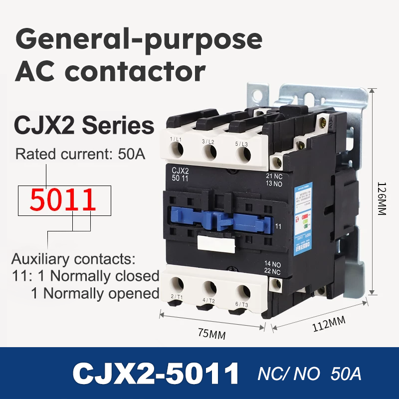 CJX2-5011 (50A/NC/NO)