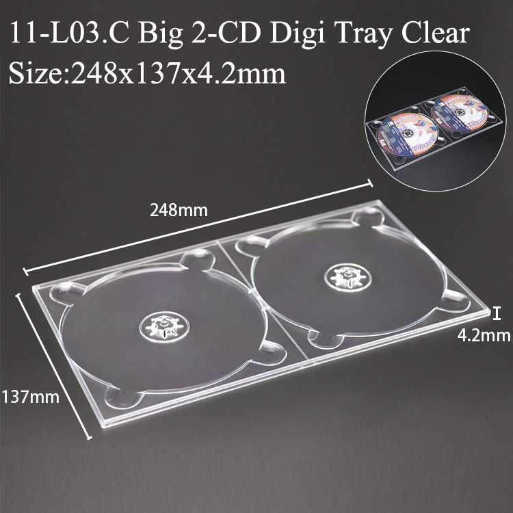 Plateau Digi 2 CD Transparent L03