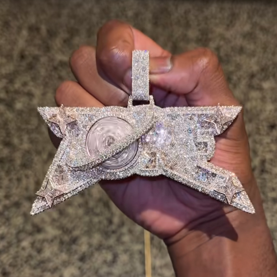 3'' letters pendant