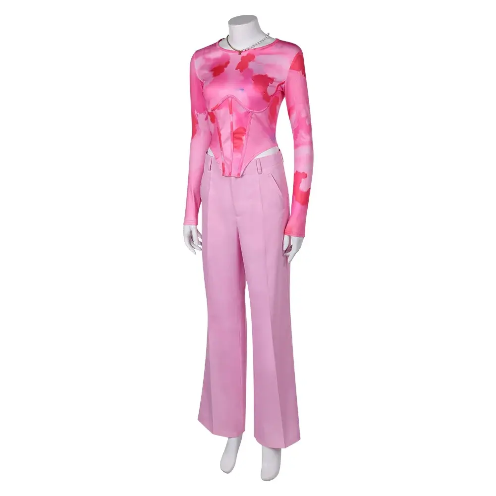 Mean Girls 2024 Movie Women Pink Suit Party Carnival Halloween Cosplay Costume