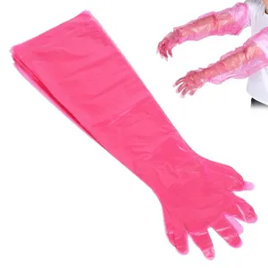 Disposable Soft Plastic Film Vet Glove <strong>Palpation</strong> Sleeve Artificial Insemination Gloves Full Arm Gloves - Product Image 3