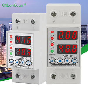 Digital ajustable sobre y bajo voltaje corriente 2P 40A dispositivo protector regulador de voltaje para toda la casa - Product Image 1