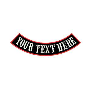 カスタムボトムロッカー刺Embroideredパッチカスタムあなたのテキスト文字はジャケットのバイカー刺Embroideryパッチの鉄に名前を付けます - Product Image 1