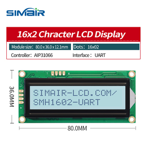 Lcd1602 LCD-Bildschirm LCD 1602 UART Serial Port Löt stift box mit DuPont-Draht Buchse zu Stecker Gelb 5V