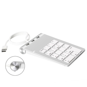 Miniteclado de número de entrada de datos portátil, USB, 23 teclas, teclado numérico - Product Image 1