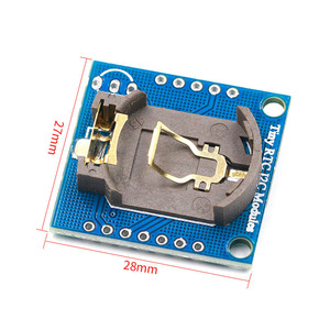 24C32 bellek DS1307 saat pil kumandalı minik RTC I2C modülleri-Mini I2C gerçek zamanlı saat modülü