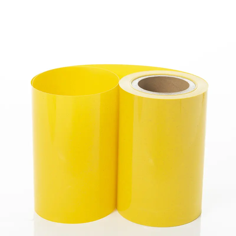 Rollo de polipropileno amarillo para trampa pegajosa de insectos, hoja de PP extruida, material amarillo