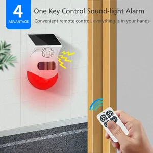 Sistema de alarma de sirena de cámara Wifi externa de seguridad para el hogar con Sensor de apertura de puerta de intercomunicador de control remoto - Product Image 5
