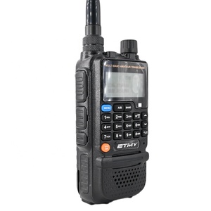 Multi band Analog USB Typ c Aufladen Mini Dual Vhf Uhf Walkie Talkie mit Taschenlampe funktion Zwei-Wege-Radio ET-UV6