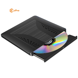超薄EDD35外置DVD驱动器类型-C + USB3.0光学光盘/DVD-RW刻录机刻录机阅读器播放器，适用于Mac Win11笔记本电脑