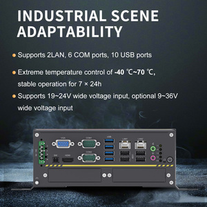 Pc de control industrial Computadora Mini caja integrada Pc sin ventilador Todo en uno para sistema automatizado - Product Image 2