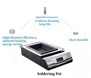 Высокое качество 1800 Вт цифровой дисплей MS-2516 олова плавильная печь энергосберегающий чистый титановый паяльник - Product Image 2