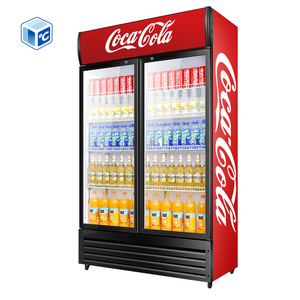 Tủ lạnh dọc hiển thị thẳng đứng Tủ đông hiển thị thương mại tủ lạnh siêu thị hiển thị lạnh với 2 3 cửa - Product Image 2