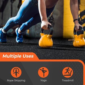 Fapre Top Bán 60*60Cm Cao Su Phòng Tập Thể Dục Tầng <span class=keywords><strong>Mat</strong></span> Nhà Tập Thể Dục Phòng Tập Thể Dục Cao Su Sàn 14Mm 0.56 'Câu Đố Phòng Tập Thể Dục Thiết Bị Sàn Bìa - Product Image 6