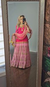 <strong>New</strong> Party Wear Look Heavy Georgette Top <strong>Lehenga</strong> in <strong>New</strong> Fancy Style
