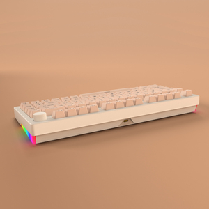 Teclado de aluminio inalámbrico Bluetooth tri-modo Teclado mecánico 82 con columna RGB junta de juegos con cable periféricos de computadora - Product Image 2