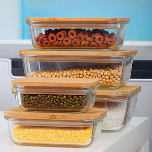 ガラス貯蔵容器/ガラス食品準備容器/ガラスパントリー貯蔵容器 - Product Image 3