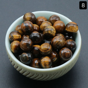 Wholesale 8\10\12\16\18mm Natural <strong>Grey</strong> Agate Crystal Stone No Hole Round Loose Bead for Diy Jewelry Christmas Gift for Family - Product Image 6