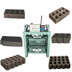 Máquina de fabricación de bloques de construcción eléctrica industrial semiautomática Máquina de fabricación de ladrillos de cemento rectangular entrelazada en Nigeria - Product Image 1