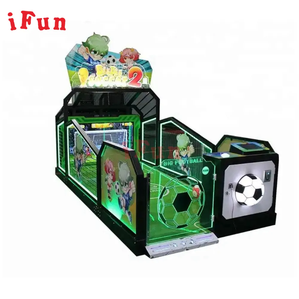 Hot Sale Amusement Interactive Kids Sport Video Redemption Game Machine Big Big Football 2 para venda