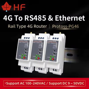 RS485 Protoss-PG46-GL การบินสูงเป็น4G/Ethernet เซิร์ฟเวอร์อนุกรมติดตั้ง DTU 9 ~ 50V/100 ~ 240V DC/AC 4G เราเตอร์ - Product Image 2
